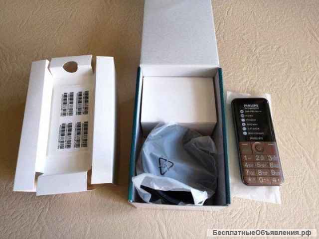 Новый Philips Xenium E331 Brown (полный комплект)
