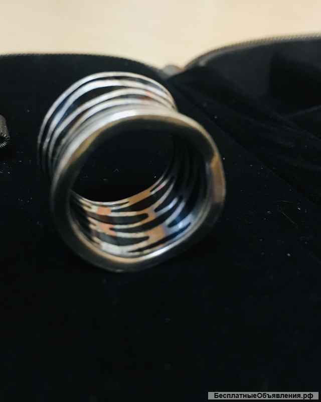 Серебряное широкое красивое кольцо