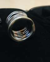 Серебряное широкое красивое кольцо