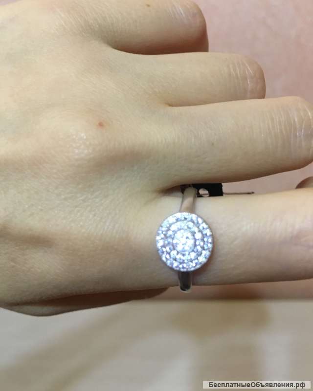 Новое серебряное кольцо 925 пробы. Россия