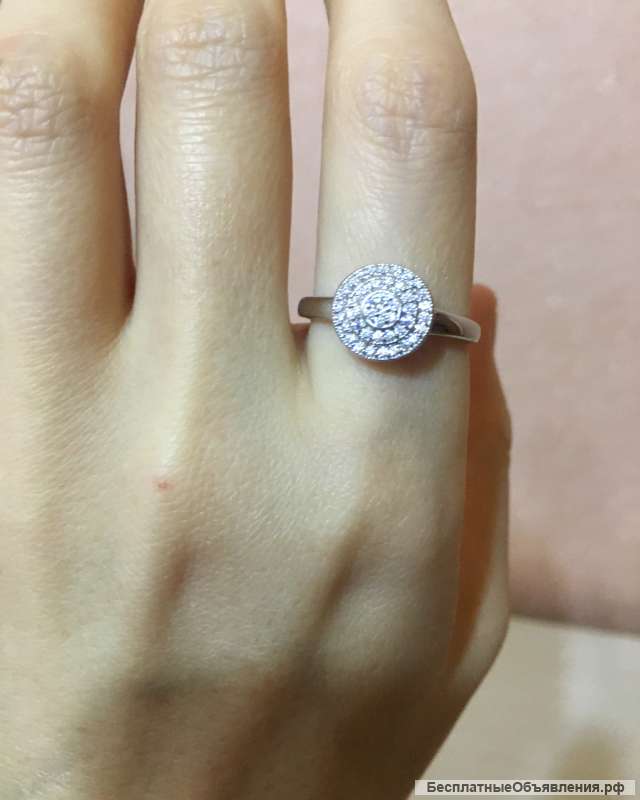 Новое серебряное кольцо 925 пробы. Россия
