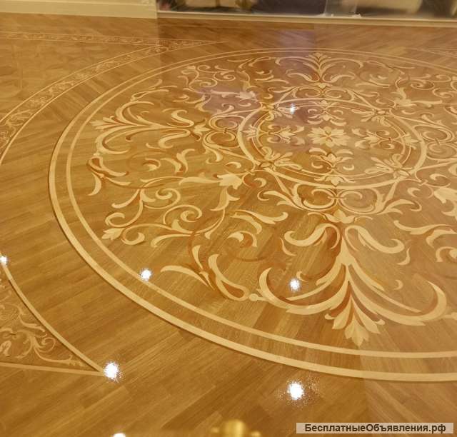 Укладка паркета, циклевка