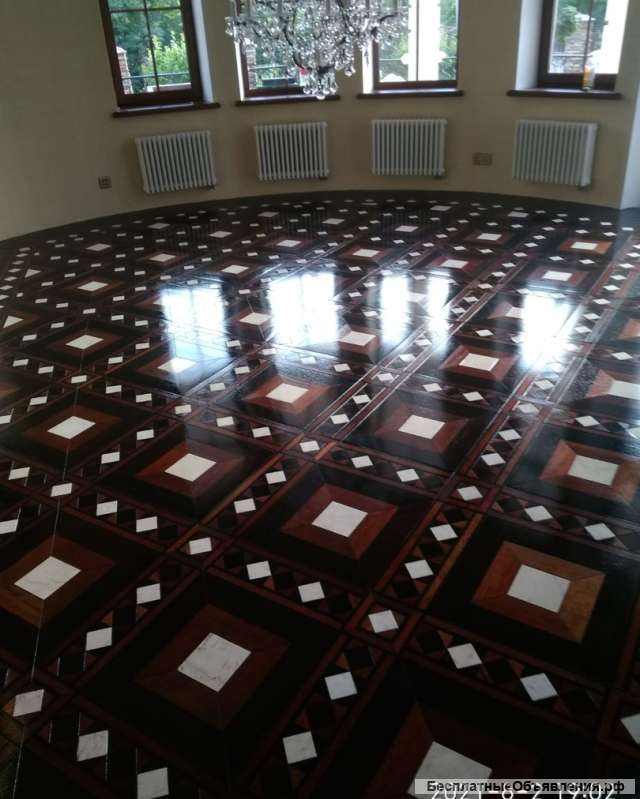 Укладка паркета, циклевка