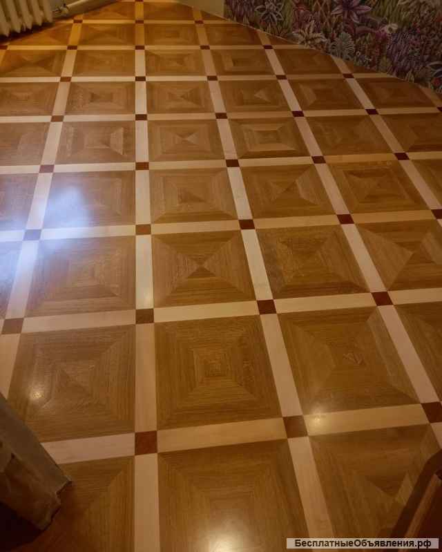 Укладка паркета, циклевка