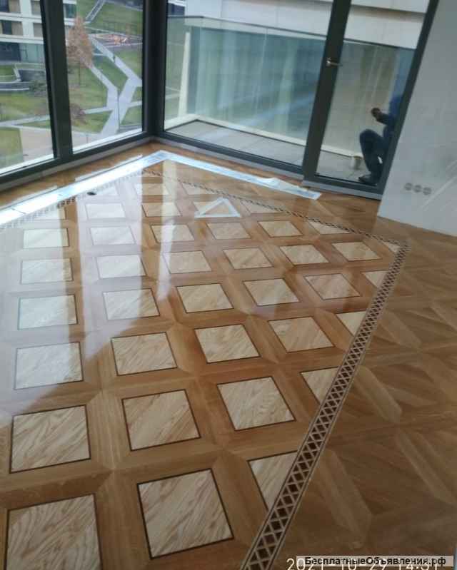 Укладка паркета, циклевка