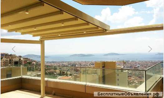 Пергола рельсовый тент 1600