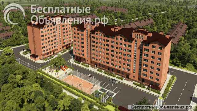 1 к.кв. 39 м2 Новая Адыгея