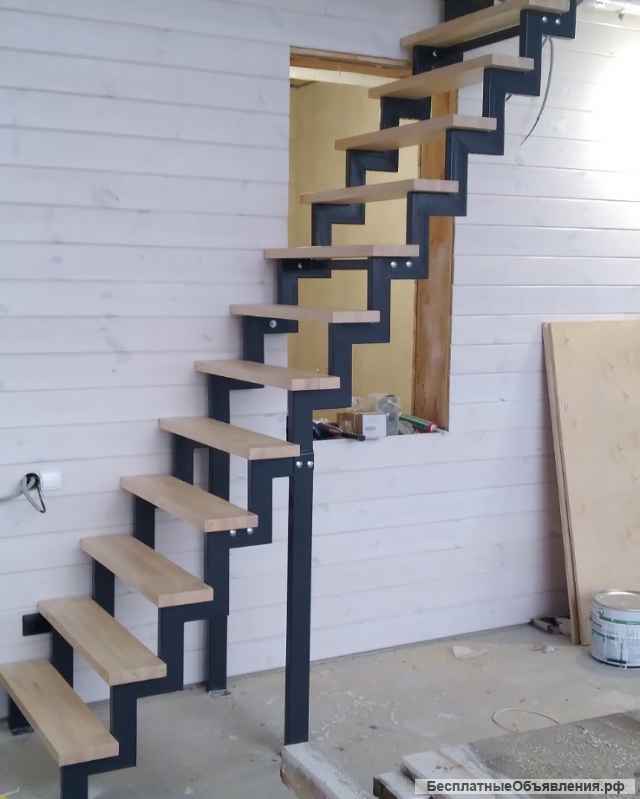 Лестница металлическая на второй этаж