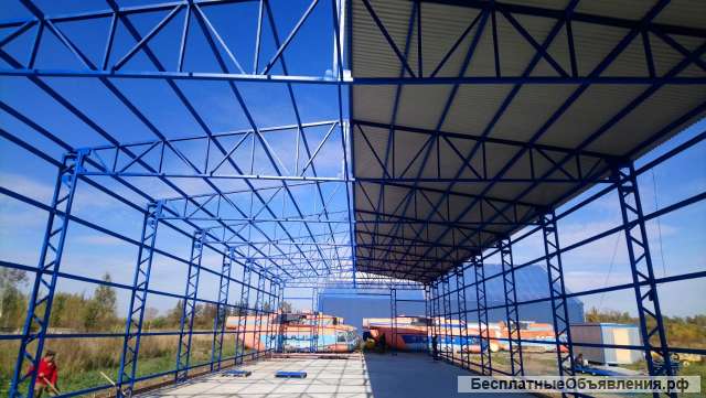 Быстровозводимые ангары, склады монтаж