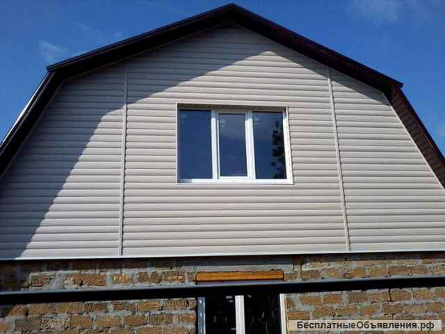 Отделка фронтонов, карнизы, водосточка