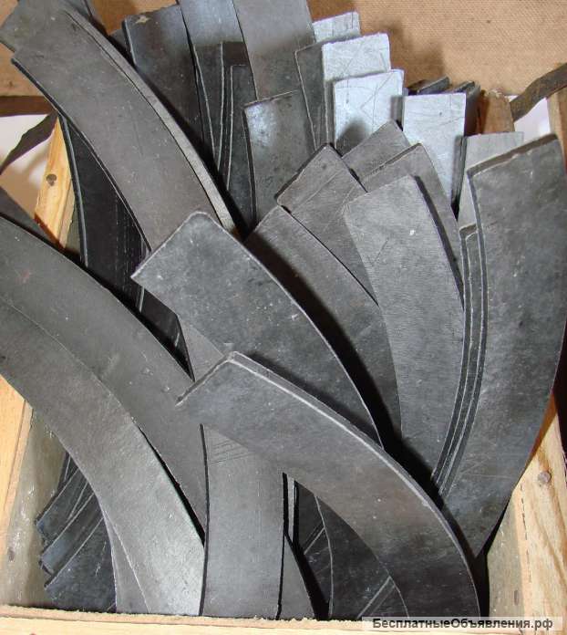 Фрикционные изделия для прессов, гильотинных и пресс-ножниц, ковочных машин и другого оборудования