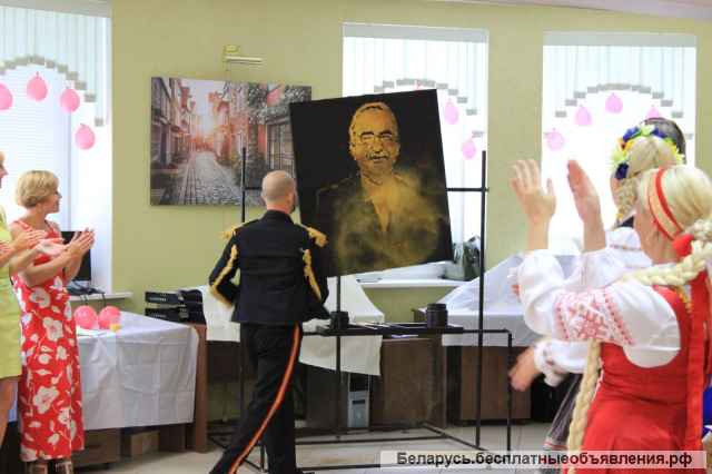 Шоу золотой пылью на праздник