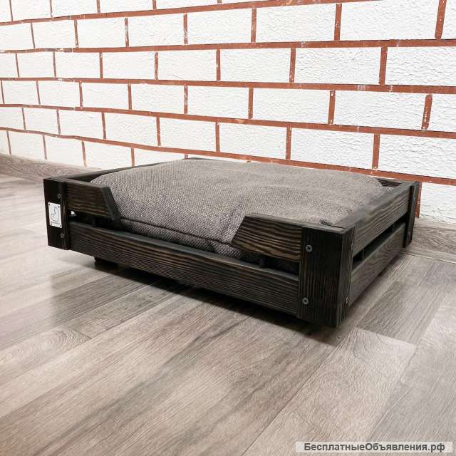 Лежанка в стиле лофт Barbaris (эбеновое дерево)