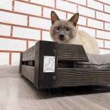 Лежанка в стиле лофт Barbaris (эбеновое дерево)