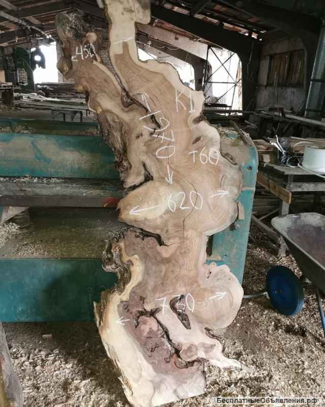 Слебы из дуба, бука, тополя, вербы, карагача, ясеня