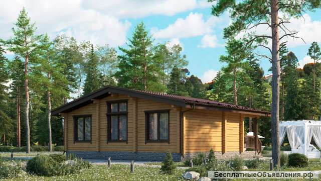 Домик из клееного бруса 54м2