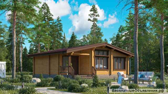 Домик из клееного бруса 54м2
