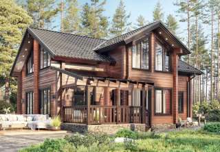 Дом из клееного бруса 200м2