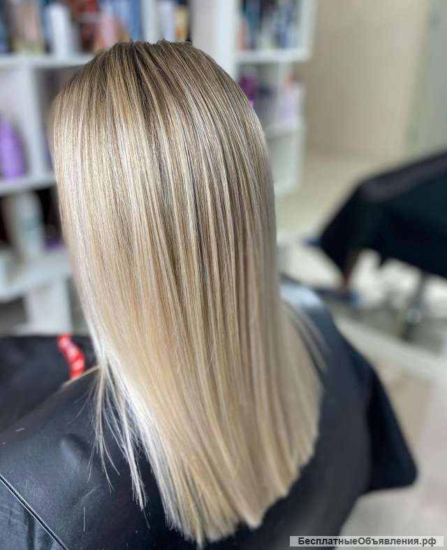 Окрашивание волос недорого