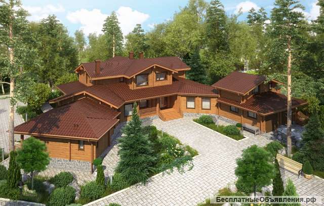 Дом 783м2 из клееного бруса