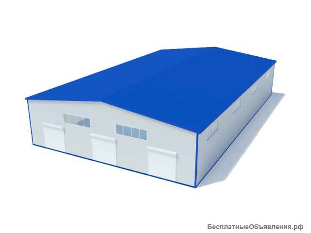 Быстровозводимые склады, ангары из сэндвич панелей
