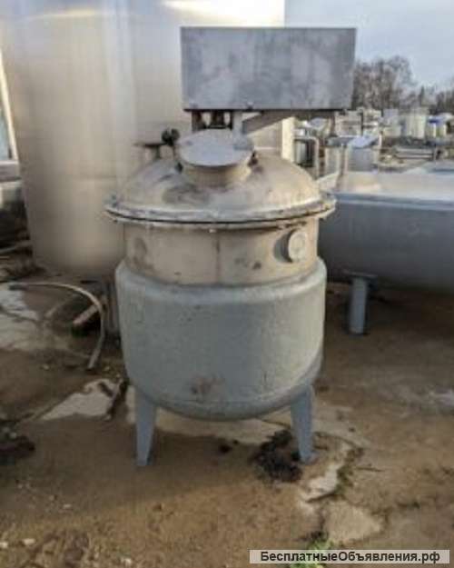 Варочный котёл МЗС (реактор), объем 0,5 куб.м., рубашка, мешалка, инв 1672