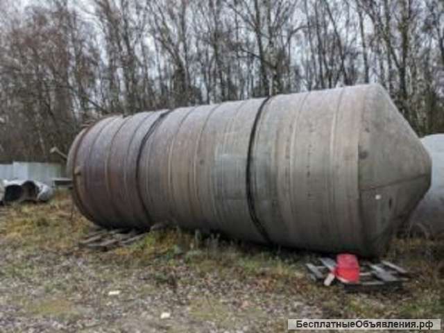 Емкость нержавеющая, объем -50 куб.м., вертикальная, инв 10837