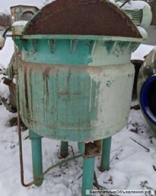 Сборник эмалированный, объем 0,5 куб.м., рубашка, мешалка