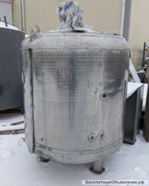 Емкость нержавеющая, объём 1 куб.м., Я1-ОСВ-1, рубашка, термос, мешалка