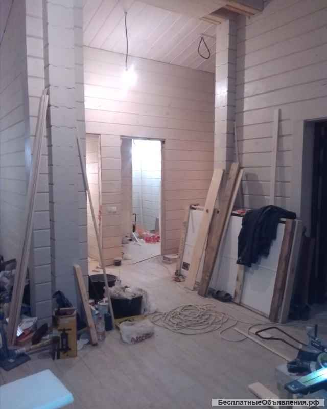 Весь спектр отделки домов, бань, саун