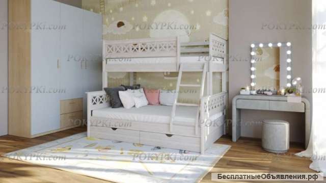 Двухъярусная кровать «КАРОЛИНА» с доставкой