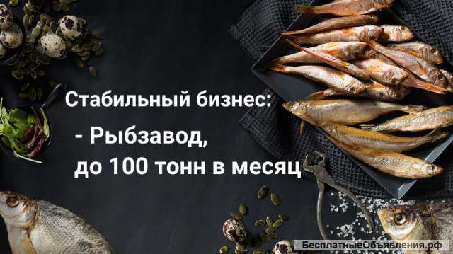Действующее рыбное пищевое производство. 3 млн выручки