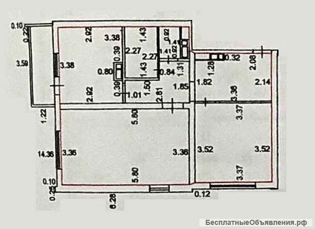Светлая квартира с видом на море в 16 мкр