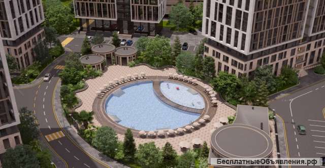 Студию в ЖК Аллея парк с бассейном