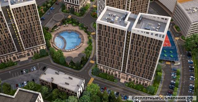 Студию в ЖК Аллея парк с бассейном