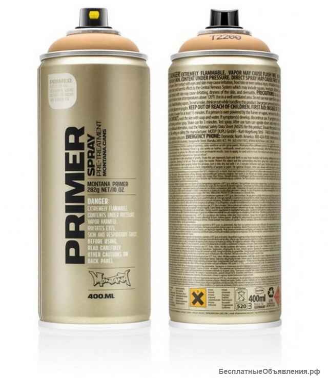 Грунт для пенопласта Montana Primer аэрозоль 400мл