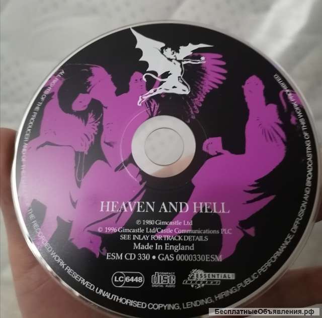 CD Black sabbath heaven and hell 1996 England ESM SD 330 GAS 0000330ESM