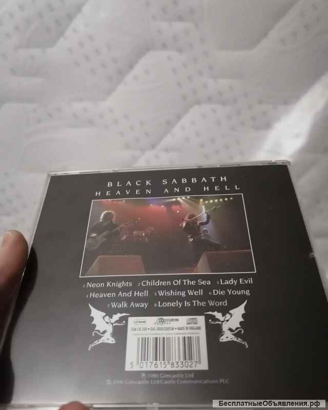 CD Black sabbath heaven and hell 1996 England ESM SD 330 GAS 0000330ESM