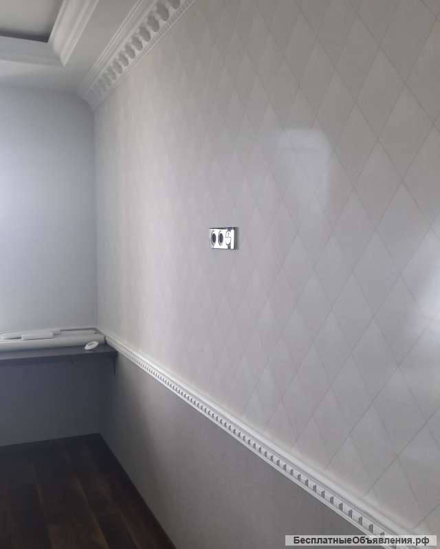 Поклейка обоев любой сложности