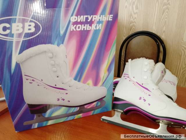 Коньки фигурные, 36-37 размер, женские