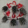 Подарочные наборы серебристых шишок