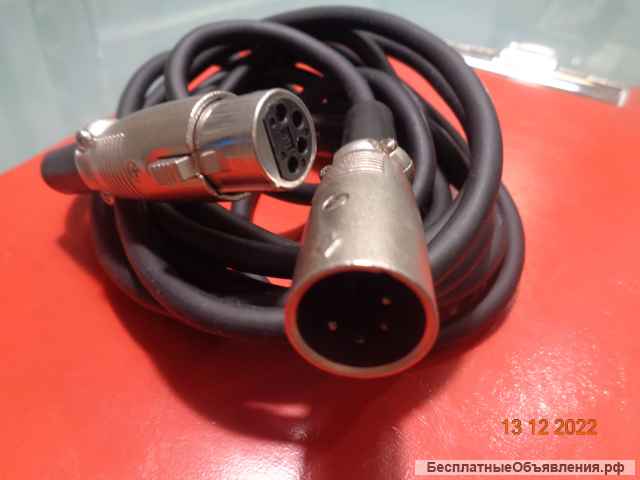 XLR- XLR 4PIN-4PIN кабель питания для камер ТЖК