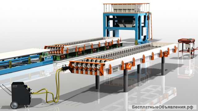 Линия по производству пустотных плит ПК