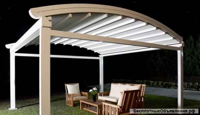 Пергола изогнутая отдельно стоящая