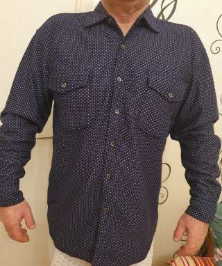 Рубашка мужская новая на флисе