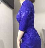 Платье женское синее