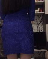 Платье женское синее