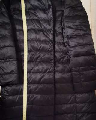 Чёрное пальто пуховик МаxMara