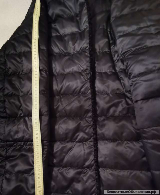 Чёрное пальто пуховик МаxMara