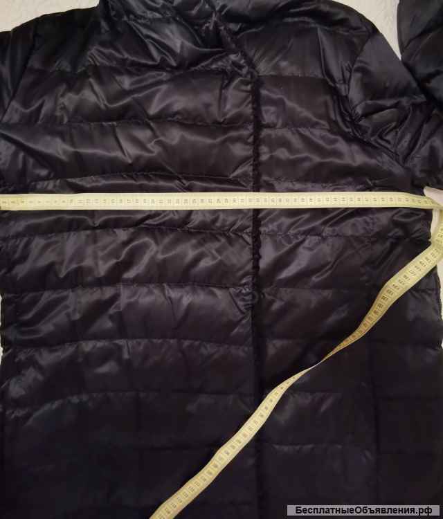 Чёрное пальто пуховик МаxMara